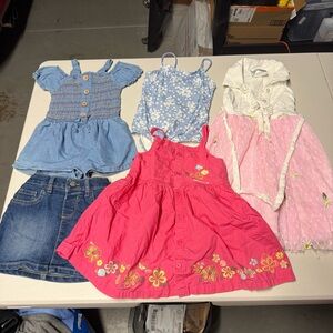 Bundle of 4 Girl Outfits Dress Skirt Swimsuit Size 3T EUC